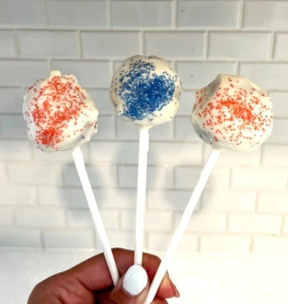 4th of July Cookie Dough Cake Pops